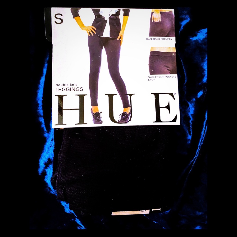 HUE Black Leggings S